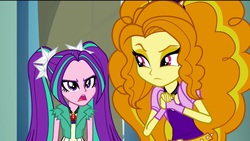 Size: 2039x1147 | Tagged: safe, screencap, adagio dazzle, aria blaze, equestria girls, g4, my little pony equestria girls: rainbow rocks