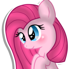 Size: 1100x1000 | Tagged: safe, artist:cutiepachimelody, pinkie pie, g4, blushing, cute, cuteamena, female, pinkamena diane pie, portrait, solo