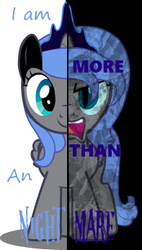 Size: 197x348 | Tagged: safe, oc, oc only, oc:moonlight bolt, alicorn, pony, two sided posters, female, filly, nightmare, solo