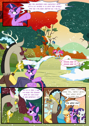 Size: 3500x4951 | Tagged: safe, artist:light262, artist:lummh, applejack, discord, pinkie pie, rarity, twilight sparkle, alicorn, pony, comic:timey wimey, g4, comic, female, mare, twilight sparkle (alicorn)