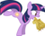 Size: 2719x2199 | Tagged: safe, twilight sparkle, pony, unicorn, g4, female, gentlemen, high res, implied princess celestia, meme, not salmon, shaquille o'neal, simple background, solo, swapped cutie marks, transparent background, twilight scepter, unicorn twilight, wat, wingding eyes