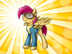 Size: 1280x960 | Tagged: safe, artist:powerporco, scootaloo, g4, female, goggles, solo