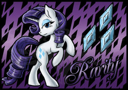 Size: 900x636 | Tagged: safe, artist:sonicpegasus, rarity, g4, female, raised hoof, solo