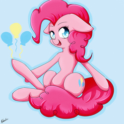 Size: 1000x1000 | Tagged: safe, artist:riouku, part of a set, pinkie pie, earth pony, pony, g4, female, mare, solo