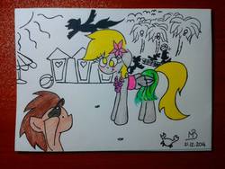 Size: 960x720 | Tagged: safe, derpy hooves, doctor whooves, time turner, pegasus, pony, g4, beach, blushing, female, mare, summer