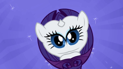 Size: 640x360 | Tagged: safe, artist:imnotawreckingball, edit, edited screencap, screencap, rarity, g4, female, mirrored, solo, unitinu, wat, what has magic done