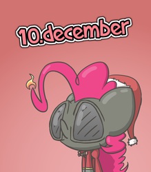 Size: 1280x1458 | Tagged: safe, pinkie pie, g4, christmas, crossover, december, fire, parody, pyro (tf2), team fortress 2