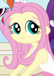 Size: 419x588 | Tagged: safe, screencap, fluttershy, rainbow dash, equestria girls, g4, female, freshman fair, outfit catalog, young, younger