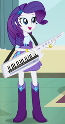 Size: 498x944 | Tagged: safe, screencap, rarity, equestria girls, g4, my little pony equestria girls: rainbow rocks, boots, bracelet, clothes, cute, female, high heel boots, jewelry, keytar, musical instrument, outfit catalog, skirt, solo