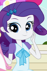 Size: 343x522 | Tagged: safe, screencap, rarity, equestria girls, g4, cropped, female, freshman fair, outfit catalog, solo, young, younger