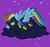 Size: 221x207 | Tagged: safe, screencap, rainbow dash, pegasus, pony, g4, luna eclipsed, clothes, cloud, cosplay, costume, female, hooves, mare, night, nightmare night, on a cloud, shadowbolt dash, shadowbolts, shadowbolts costume, solo, spread wings, uniform, wings