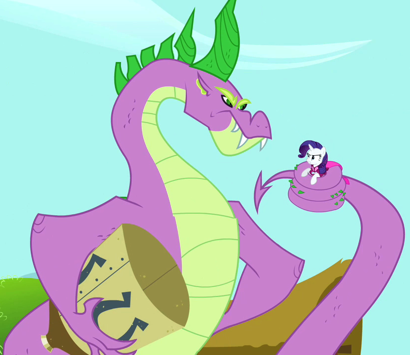 #789898 - safe, screencap, rarity, spike, g4, secret of my excess ...
