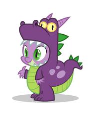 Size: 701x960 | Tagged: safe, spike, dragon, g4, luna eclipsed, my little pony: friendship is magic, clothes, costume, male, nightmare night, solo