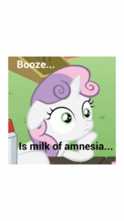 Size: 576x1024 | Tagged: safe, sweetie belle, g4, exploitable meme, image macro, meme, sudden clarity sweetie belle