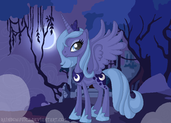 Size: 735x526 | Tagged: safe, artist:rainbowjuice, princess luna, g4, female, s1 luna, solo