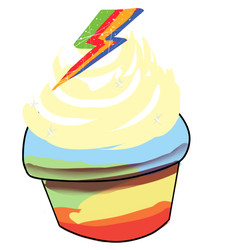 Size: 523x574 | Tagged: safe, rainbow dash, g4, cupcake, rainbow cupcake