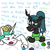 Size: 800x800 | Tagged: safe, artist:jargon scott, princess celestia, queen chrysalis, g4, brolestia, dork, dorkalis, dungeons and dragons, noob, text, wall of text