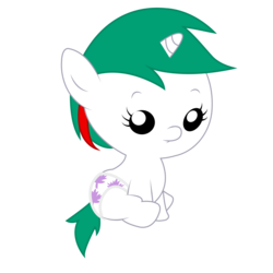 Size: 2000x2000 | Tagged: safe, artist:aquaticneon, baby gusty, gusty, pony, unicorn, g1, g4, baby, baby pony, female, filly, foal, g1 to g4, generation leap, high res, simple background, solo, transparent background, younger