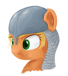 Size: 1117x1234 | Tagged: safe, artist:scootiebloom, applejack, earth pony, pony, g4, armor, female, simple background, solo, white background