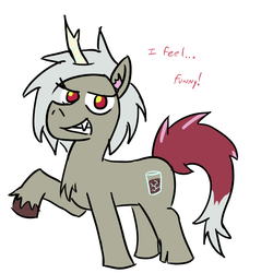 Size: 800x800 | Tagged: safe, artist:jargon scott, discord, pony, g4, eris, rule 63