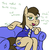 Size: 800x800 | Tagged: safe, artist:jargon scott, davenport, earth pony, pony, g4, couch, female, mare, quills and sofas, rule 63