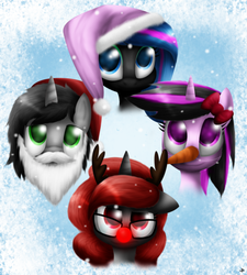 Size: 1024x1138 | Tagged: safe, artist:lupiarts, oc, oc only, pony, christmas