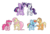 Size: 2997x2022 | Tagged: safe, artist:amberlea-draws, applejack, fluttershy, pinkie pie, rainbow dash, rarity, twilight sparkle, alicorn, pony, g4, eyes closed, female, high res, hoofbump, mane six, mare, older, open mouth, raised hoof, simple background, transparent background, twilight sparkle (alicorn), unshorn fetlocks