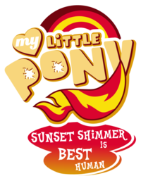 Size: 799x1001 | Tagged: safe, artist:mit-boy, edit, sunset shimmer, equestria girls, g4, best pony, best pony logo, logo, logo edit, simple background, transparent background