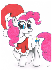 Size: 3400x4677 | Tagged: safe, pinkie pie, g4, christmas, christmas ponies, clothes