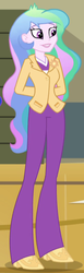 Size: 239x780 | Tagged: safe, screencap, princess celestia, principal celestia, human, equestria girls, g4, my little pony equestria girls: rainbow rocks, female, pinklestia, solo