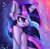 Size: 716x699 | Tagged: safe, artist:baid-woo, twilight sparkle, g4, female, solo