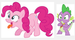 Size: 381x203 | Tagged: safe, pinkie pie, spike, g4, exploitable meme, female, google images, google search, juxtaposition, juxtaposition win, male, meme, meta, ship:pinkiespike, shipping, straight