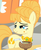 Size: 442x539 | Tagged: safe, screencap, aunt orange, earth pony, pony, g4, the cutie mark chronicles, aunt aww'range, beauty mark, blue eyes, cute, drink, female, mare, mole, smiling, smirk, solo