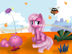 Size: 789x595 | Tagged: safe, artist:hollyclaw-cat, locoroco, ponified, priffy