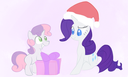 Size: 520x311 | Tagged: safe, artist:bambooharvester, rarity, sweetie belle, g4, ask, rarity replies, sisters, tumblr