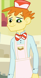 Size: 414x770 | Tagged: safe, screencap, carrot cake, equestria girls, g4, male, solo