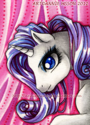 Size: 370x517 | Tagged: safe, artist:anniemsson, rarity, g4, curtains, female, solo