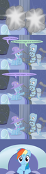 Size: 1200x4500 | Tagged: safe, artist:evil-dec0y, rainbow dash, trixie, oc, oc:ghost, ghost, pony, unicorn, comic:trixie vs., comic:trixie vs. hearth's warming, g4, a christmas carol, comic, female, mare