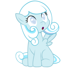 Size: 907x849 | Tagged: safe, artist:batbow, oc, oc only, oc:snowdrop, pegasus, pony, cute, looking up, pegasus oc, simple background, sitting, snowbetes, solo, transparent background, vector