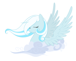 Size: 1003x797 | Tagged: safe, oc, oc only, oc:snowdrop, cloud, happy, older, older snowdrop, simple background, solo, spread wings, transparent background