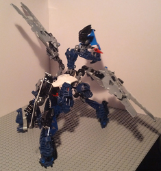 Size: 1464x1560 | Tagged: safe, artist:bubsakavermin, pegasus, pony, bionicle, lego, moc, solo