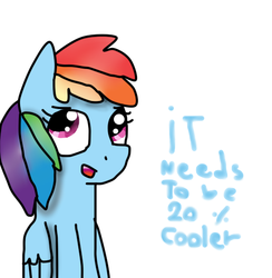 Size: 500x512 | Tagged: safe, rainbow dash, g4, 20% cooler, paint tool sai