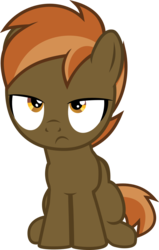 Size: 1626x2557 | Tagged: safe, artist:megarainbowdash2000, button mash, earth pony, pony, g4, colt, male, missing accessory, simple background, solo, transparent background, unamused, vector