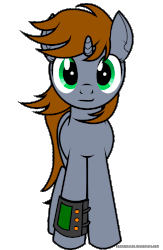 Size: 650x1000 | Tagged: safe, artist:koshakevich, oc, oc only, oc:littlepip, pony, unicorn, fallout equestria, animated, fanfic, fanfic art, female, gif, mare, pipbuck, simple background, solo, transparent background, vector, windswept mane