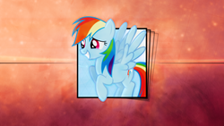 Size: 2560x1440 | Tagged: safe, artist:rdbrony16, artist:xpesifeindx, rainbow dash, g4, smiling, square, vector, wallpaper