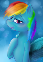 Size: 700x1000 | Tagged: safe, artist:immistchaser, rainbow dash, g4, bedroom eyes, cute, dashabetes, female, looking at you, solo