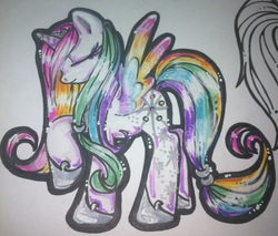 Size: 763x650 | Tagged: safe, artist:kay-kitten, pony, elements of harmony, fusion, ponified, solo, traditional art