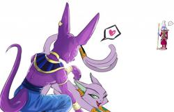 Size: 1024x661 | Tagged: safe, artist:carnifex, edit, baast, g4, spoiler:comic, spoiler:comic24, beerus, crossover shipping, dragon ball, dragon ball z, marcelo pissardini, voice actor joke, whis