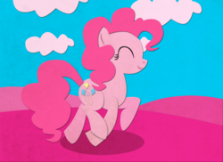 Size: 900x656 | Tagged: safe, artist:bluefluffydinosaur, pinkie pie, a friend in deed, g4, female, solo