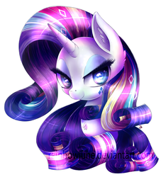 Size: 2480x2730 | Tagged: safe, artist:rainbowjune, rarity, g4, bedroom eyes, high res, looking at you, rainbow power